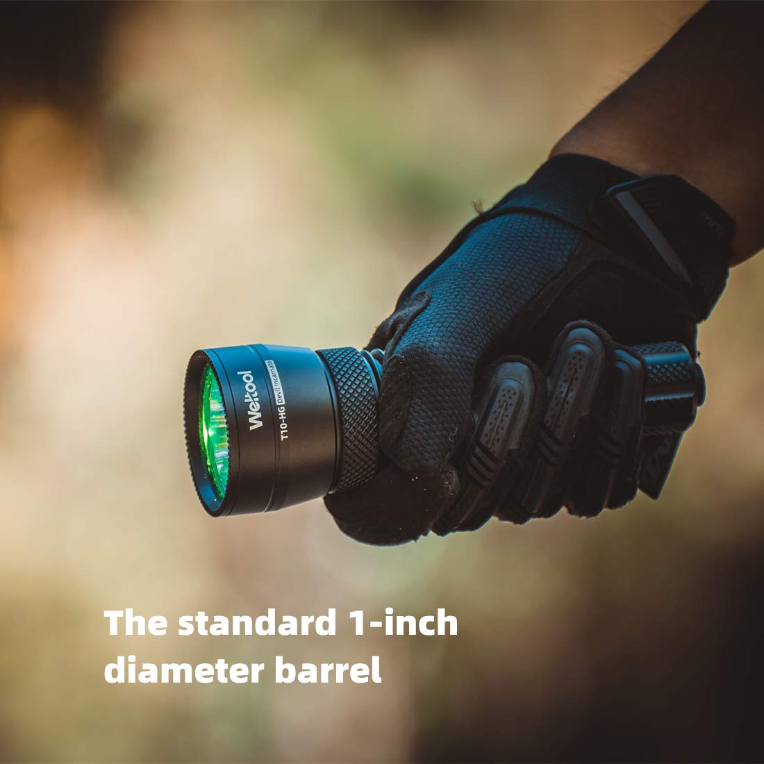 Amazon.co.jp: Weltool T10-HG緑色ライト懐中電灯、超長距離高輝度LED